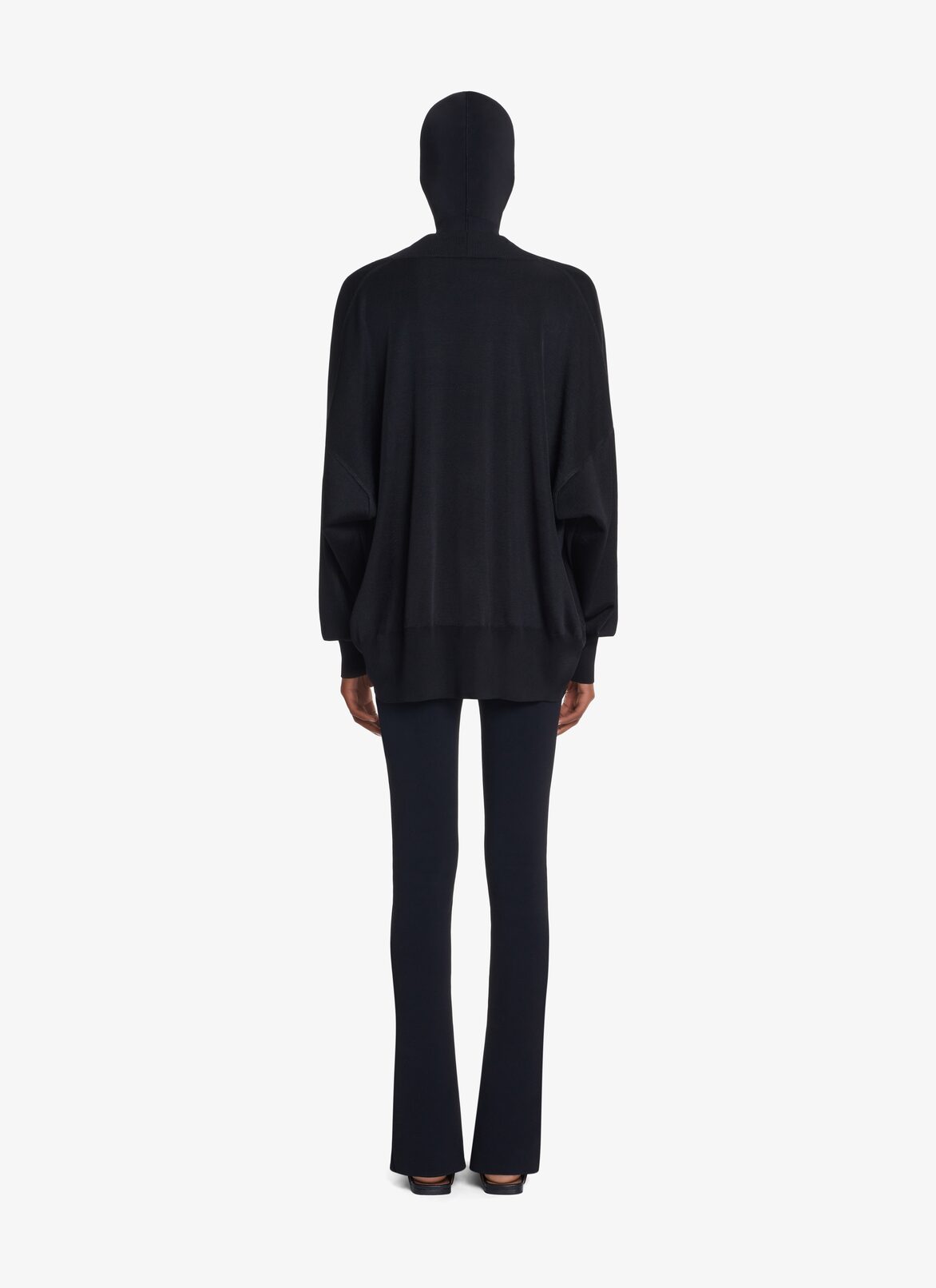 OVERSIZE KNIT CARDIGAN ALAÏA BLACK OVERSIZE KNIT CARDIGAN
